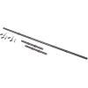 imageUS Weight 105 Pound Barbell Weight Set for Home Gym Adjustable Weight Set with Two Dumbbell Bars and Full 6 Ft Bar Black