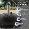 imageUS Weight 80lb Free Standing Umbrella BaseBlack