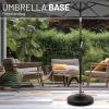 imageUS Weight 80lb Free Standing Umbrella BaseBlack