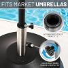 imageUS Weight 80lb Free Standing Umbrella BaseBlack