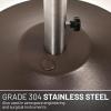 imageUS Weight 80lb Free Standing Umbrella BaseBronze