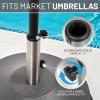 imageUS Weight 80lb Free Standing Umbrella BaseGrey