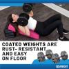 imageUS Weight Adjustable 42LB Dumbbell Set with Spring Clips 14quot Knurled Bars  Made in USA Essential Home Gym Equipment for Strength Training