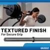 imageUS Weight Barbell Set for home gym workout  Made in USA Essential Home Gym Equipment for Strength TrainingBar and Clips Only