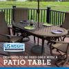 imageUS Weight Durable 50 Pound Umbrella Base Designed to be Used with a Patio TableGrey