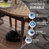 imageUS Weight Durable Fillable Umbrella Base for Patio Table  50 Pound Capacity Heavy Duty Adjustable Stand for Outdoor Umbrellas  Made in The USABlack