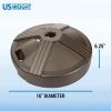 imageUS Weight Durable Fillable Umbrella Base for Patio Table  50 Pound Capacity Heavy Duty Adjustable Stand for Outdoor Umbrellas  Made in The USABronze