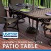 imageUS Weight Durable Fillable Umbrella Base for Patio Table  50 Pound Capacity Heavy Duty Adjustable Stand for Outdoor Umbrellas  Made in The USABronze
