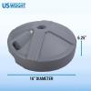 imageUS Weight Durable Fillable Umbrella Base for Patio Table  50 Pound Capacity Heavy Duty Adjustable Stand for Outdoor Umbrellas  Made in The USAGray