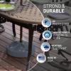 imageUS Weight Durable Fillable Umbrella Base for Patio Table  50 Pound Capacity Heavy Duty Adjustable Stand for Outdoor Umbrellas  Made in The USAGray