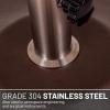imageUS Weight Fillable 120lb Capacity Commercial Free Standing Umbrella Base Heavy Duty Umbrella Base with Wheels Fillable Patio Umbrella Base Outdoor Stand Made in The USABronze