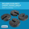 imageUS Weight Fillable Canopy Weight Set of 4 with NoPinch Design  Easy Installation and Removal to Secure Tents Canopies and Umbrellas at Outdoor EventsFillable