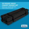 imageUS Weight Four 15 lbIngot Canopy Weights  Secure Tents Canopies and Umbrellas at Outdoor Events  60 lb TotalBlack