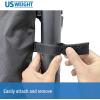 imageUS Weight Heavy Duty Fillable Canopy Weight Bags Fills up to 100lbs for Tent Weights Gazebo Canopy Weights Canopy Sand Bags Set of 4 Black Sand Not Included