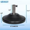 imageUS Weight Premium Fillable Umbrella Base for Patio Table  Adjustable Umbrella Stand with Stainless Steel Stem  Made in The USA  BronzeBlack