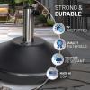 imageUS Weight Premium Fillable Umbrella Base for Patio Table  Adjustable Umbrella Stand with Stainless Steel Stem  Made in The USA  BronzeBlack