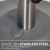 imageUS Weight Premium Fillable Umbrella Base for Patio Table  Adjustable Umbrella Stand with Stainless Steel Stem  Made in The USA  BronzeGray