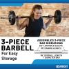 imageUS Weight Weight Set for Home Gym  Barbell Curl Bar or MultiUse Options  Various Weight Options43LB