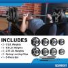 imageUS Weight Weight Set for Home Gym  Barbell Curl Bar or MultiUse Options  Various Weight Options54LB