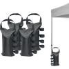 imageUS Weight Heavy Duty Fillable Canopy Weight Bags Fills up to 100lbs for Tent Weights Gazebo Canopy Weights Canopy Sand Bags Set of 4 Black Sand Not Included