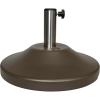imageUS Weight Premium Fillable Umbrella Base for Patio Table  Adjustable Umbrella Stand with Stainless Steel Stem  Made in The USA  BronzeBronze