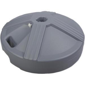 imageUS Weight Durable Fillable Umbrella Base for Patio Table  50 Pound Capacity Heavy Duty Adjustable Stand for Outdoor Umbrellas  Made in The USAGray
