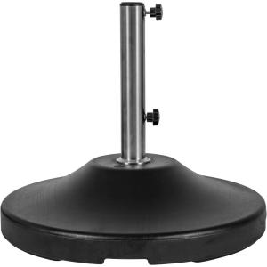 imageUS Weight Fillable 120lb Capacity Commercial Free Standing Umbrella Base Heavy Duty Umbrella Base with Wheels Fillable Patio Umbrella Base Outdoor Stand Made in The USABlack