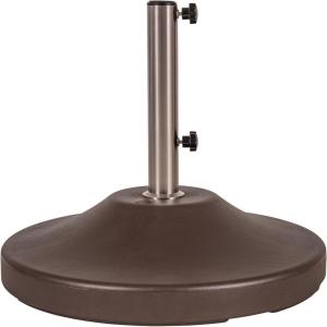 imageUS Weight Fillable 120lb Capacity Commercial Free Standing Umbrella Base Heavy Duty Umbrella Base with Wheels Fillable Patio Umbrella Base Outdoor Stand Made in The USABronze