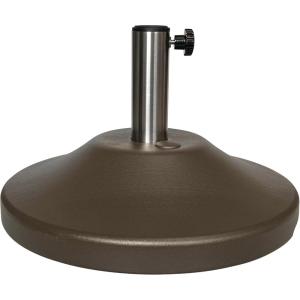 imageUS Weight Premium Fillable Umbrella Base for Patio Table  Adjustable Umbrella Stand with Stainless Steel Stem  Made in The USA  BronzeBronze