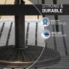 imageUS Weight  Cast Stone Patio Umbrella Base 22lb Wicker Pattern  Durable WeatherResistant Patio Umbrella Base  Made in the USA  Bronze
