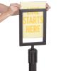 imageUS Weight  U2507 Steel Frame Sign Holder compatible ONLY with Steel stanchions will not fit Sentry series or other stanchion brands