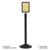 imageUS Weight  U2507 Steel Frame Sign Holder compatible ONLY with Steel stanchions will not fit Sentry series or other stanchion brands