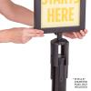 imageUS Weight  U2507 Steel Frame Sign Holder compatible ONLY with Steel stanchions will not fit Sentry series or other stanchion brands