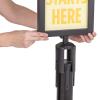 imageUS Weight  U2507 Steel Frame Sign Holder compatible ONLY with Steel stanchions will not fit Sentry series or other stanchion brands