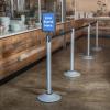 imageUS Weight  U2507 Steel Frame Sign Holder compatible ONLY with Steel stanchions will not fit Sentry series or other stanchion brands