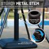 imageUS Weight 26 Pound Umbrella Base  Cast Stone Outdoor Umbrella Stand  for Use with Umbrella Poles 13quot to 18quot  Designed to be Used with Patio Table  BlackBlack