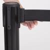 imageUS Weight Black Heavy Duty Premium Steel Stanchion with Black 75Foot Retractable Belt 2 packBlack