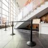 imageUS Weight Black Heavy Duty Premium Steel Stanchion with Black 75Foot Retractable Belt 2 packBlack