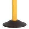 imageUS Weight ChainBoss Black Stanchion  No Chain  Fillable BaseYellow Post