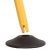 imageUS Weight ChainBoss Black Stanchion  No Chain  Fillable BaseYellow Post
