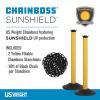 imageUS Weight ChainBoss Black Stanchion With 10 of Black Plastic Chain  Fillable BaseBlack