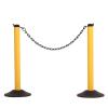 imageUS Weight ChainBoss Black Stanchion With 10 of Black Plastic Chain  Fillable BaseBlack