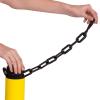 imageUS Weight ChainBoss Black Stanchion With 10 of Black Plastic Chain  Fillable BaseBlack