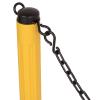 imageUS Weight ChainBoss Black Stanchion With 10 of Black Plastic Chain  Fillable BaseBlack
