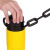 imageUS Weight ChainBoss Black Stanchion With 10 of Black Plastic Chain  Fillable BaseBlack