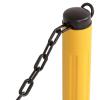 imageUS Weight ChainBoss Black Stanchion With 10 of Black Plastic Chain  Fillable BaseBlack