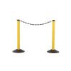 imageUS Weight ChainBoss Black Stanchion With 10 of Black Plastic Chain  Weighted BaseBlack