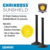 imageUS Weight ChainBoss Black Stanchion With 10 of Black Plastic Chain  Weighted BaseYellow