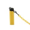 imageUS Weight ChainBoss Black Stanchion With 10 of Black Plastic Chain  Weighted BaseYellow