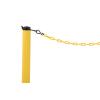 imageUS Weight ChainBoss Black Stanchion With 10 of Black Plastic Chain  Weighted BaseYellow